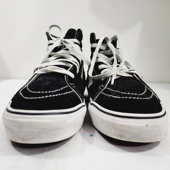 VANS Old Skool SK8 Hi High Top Sneakers 500714 Black White Men's Size 12 Shoes - Picture 2 of 12